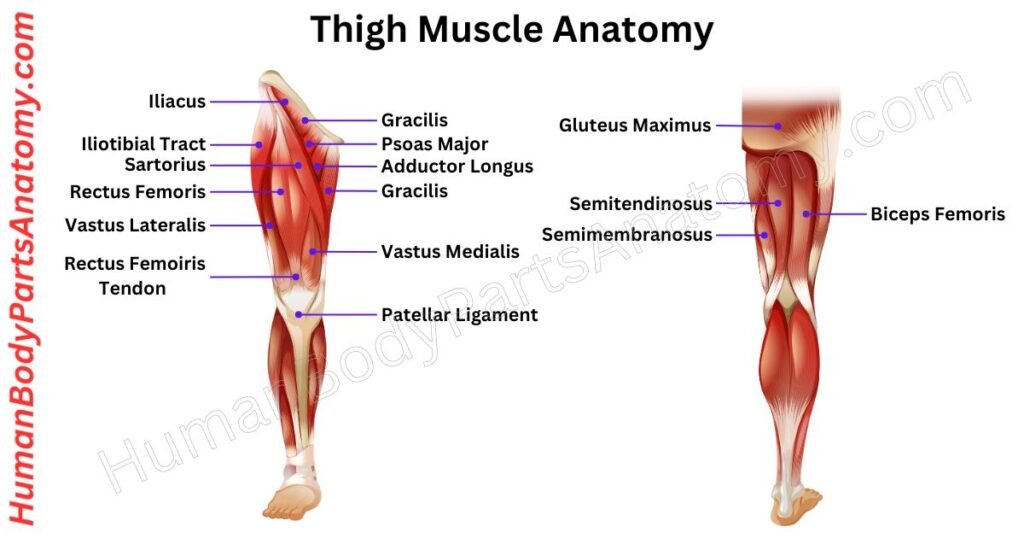 Thigh Muscle Anatomy, Parts, Names & Diagram