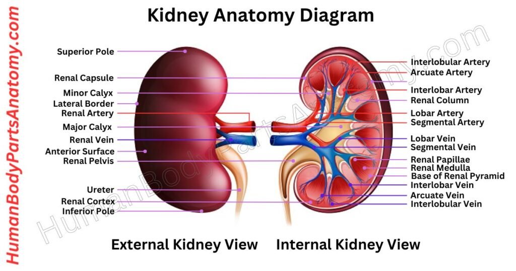 Kidney Anatomy, Parts, Names & Diagram